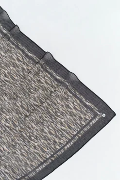 Echarpes Et Foulards^One Step Aelis - Foulard Beige Plisse A Imprime Zebre Abstrait