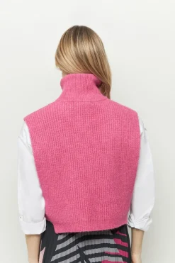 Echarpes Et Foulards^One Step Angie - Col Camionneur Fuchsia En Tricot