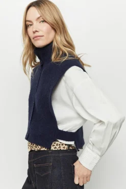 Echarpes Et Foulards^One Step Angie - Col Camionneur Marine En Tricot