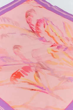 Echarpes Et Foulards^One Step Apache - Foulard Carre Purule A Visuel Aquarelle Palmiers