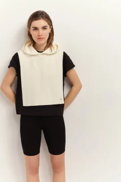 Echarpes Et Foulards^One Step Axen - Col A Capuche Ecru En Tricot