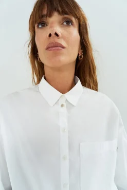 Chemises^One Step Celeste - Chemise Blanche Popeline Bio