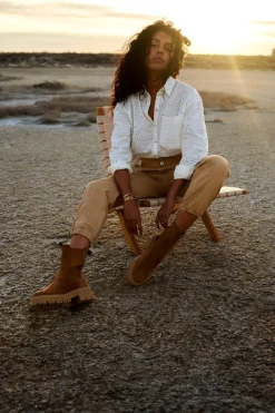 Chemises^One Step Celeste - Chemise Ecrue Broderie Anglaise