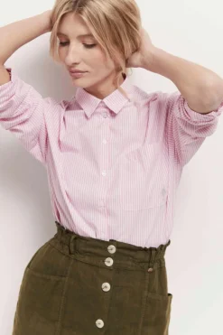 Chemises^One Step Celeste - Chemise Eglantine A Motif Rayures