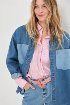 Chemises^One Step Cesar - Chemise En Jean Baby Blue Waterless