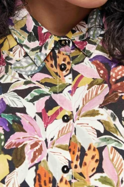 Chemises^One Step Chift - Chemise Kaki A Imprime Jungle Bigarre