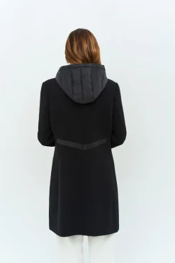 Vestes & Blousons^One Step Dida - Manteau Noir Avec Parmenture Amovible