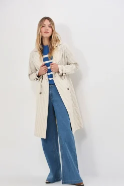 Vestes & Blousons^One Step Ditti - Trench Beige Imprime Monogramme Os