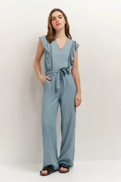 Robes & Combinaisons^One Step Reynis - Combi Longue Lapiz Blue En Lyocell®