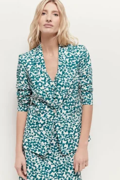 Vestes & Blousons^One Step Vinny - Veste De Costume Ecrue A Imprime Ecorce Urbaine