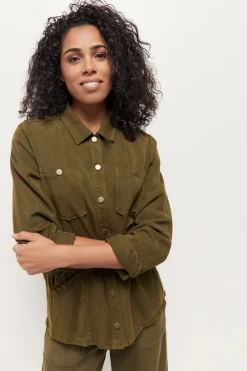 Vestes & Blousons^One Step Virgile - Veste Saharienne Kaki En Lyocell®